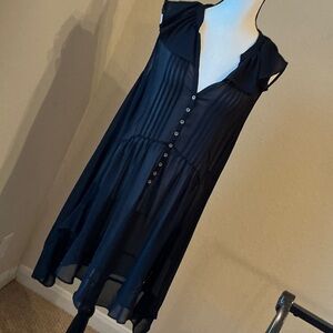 Anthropologie Akemi + Kin Dress . Sheer black. Size Large .excellent condition